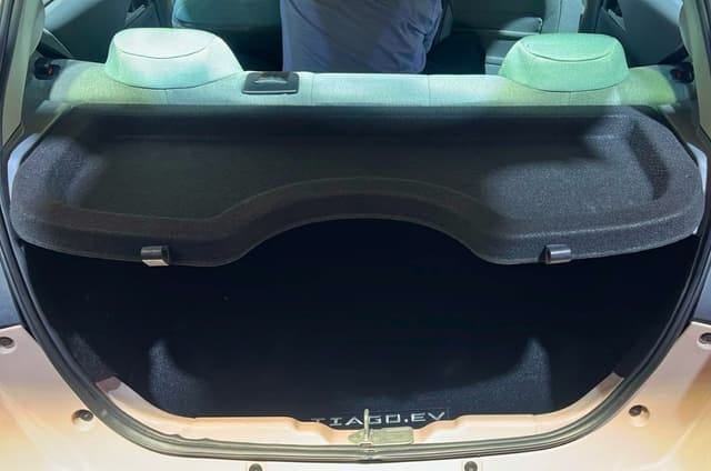 New Tata Tiago EV interior DICKY DOOR OPEN VIEW