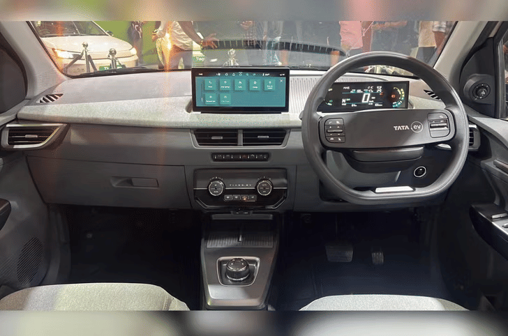 New Tata Tiago EV interior DASHBOARD VIEW