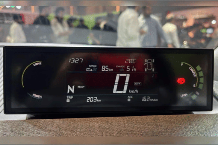 New Tata Tiago EV interior CLUSTERMETER VIEW