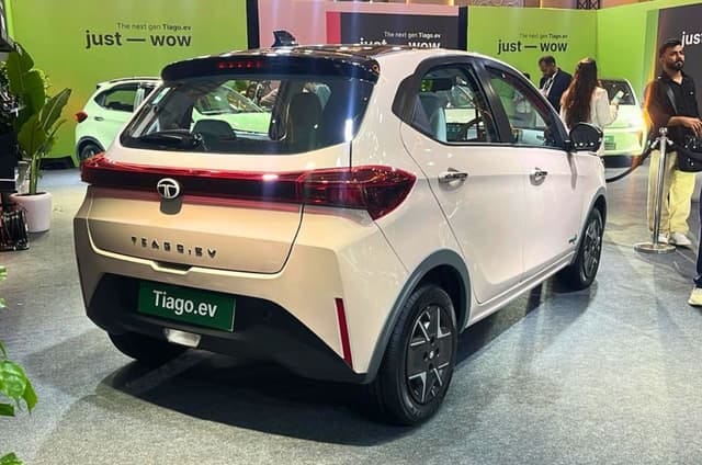 New Tata Tiago EV exterior BACK WINDSHIELD VIEW