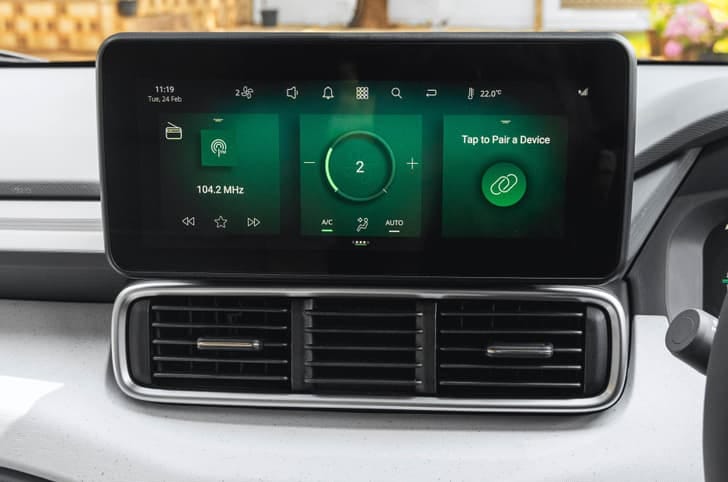 New Tata Punch EV interior DASHBOARD VIEW