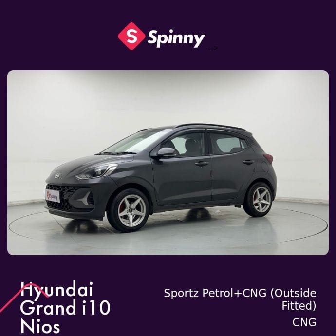 2024 Hyundai Grand i10 Nios Sportz Petrol+CNG (Outside Fitted)