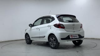 Used 2023 Tata Tiago XZ Plus Dual Tone Petrol Manual exterior LEFT REAR CORNER VIEW