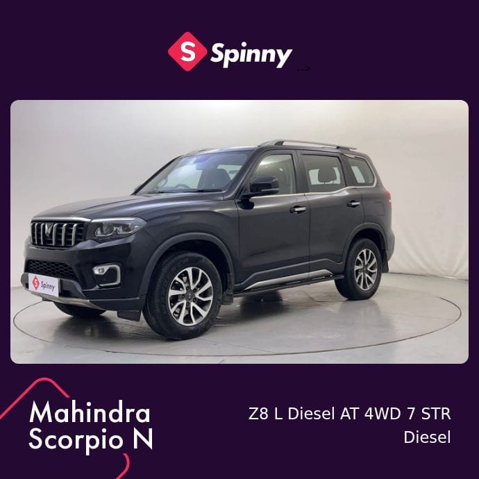 2022 Mahindra Scorpio N Z8 L Diesel AT 4WD 7 STR 2022 Mahindra Scorpio N Z8 L Diesel AT 4WD 7 STR