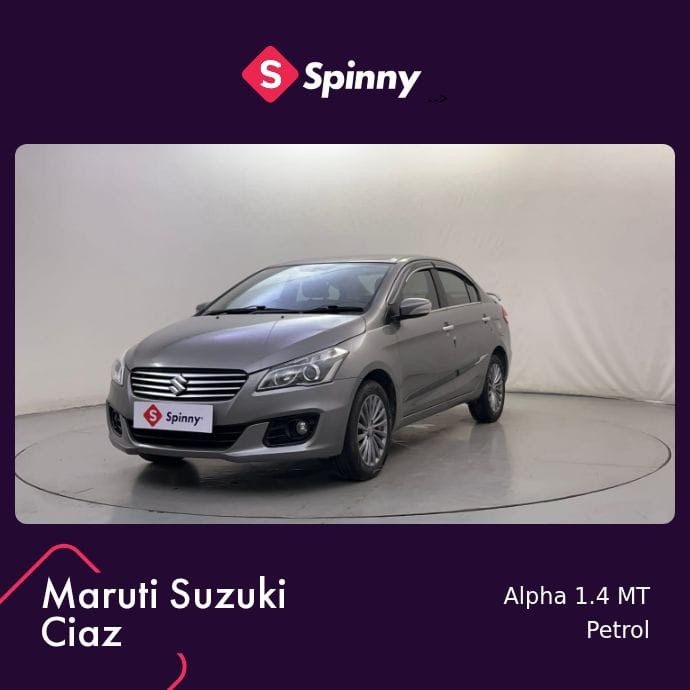 2018 Maruti Suzuki Ciaz Alpha 1.4 MT 2018 Maruti Suzuki Ciaz Alpha 1.4 MT