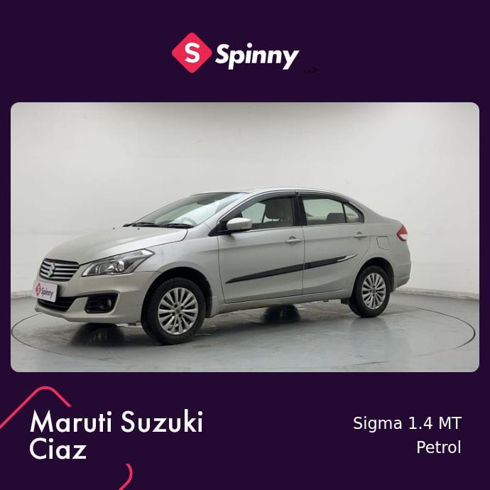 2018 Maruti Suzuki Ciaz Sigma 1.4 MT