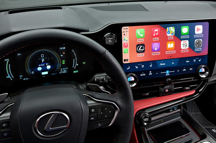 New Lexus NX interior MUSIC SYSTEM & AC CONTROL VIEW