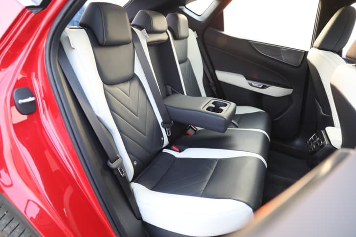 New Lexus NX interior RIGHT FRONT DOOR OPEN VIEW