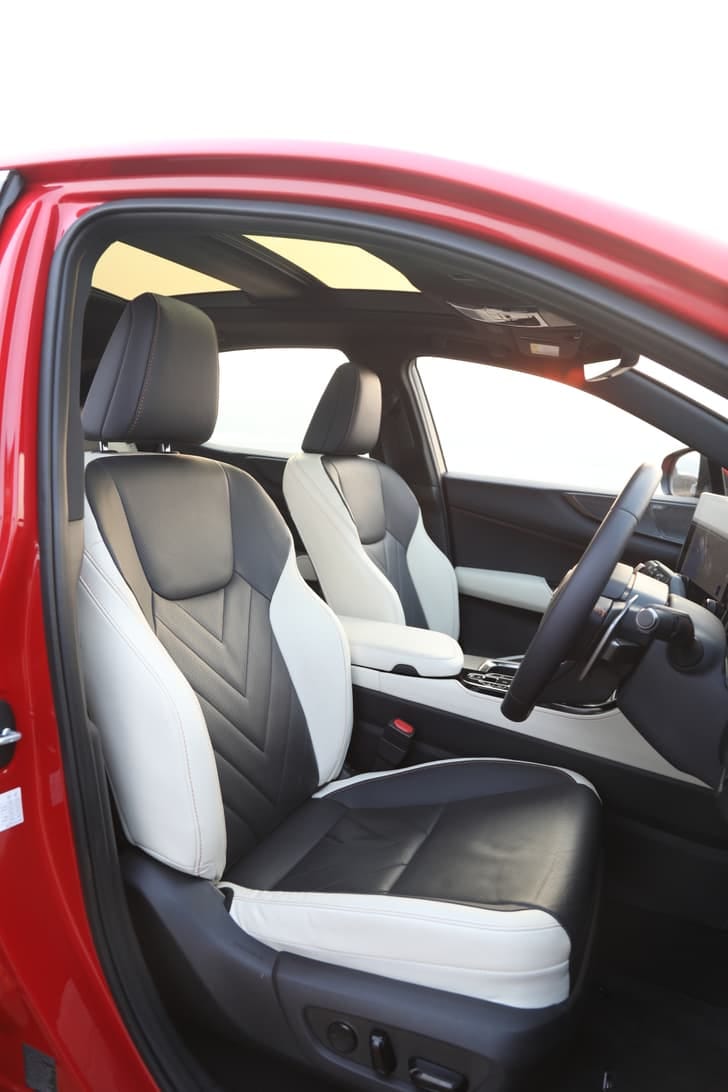 New Lexus NX interior LEFT FRONT DOOR OPEN VIEW