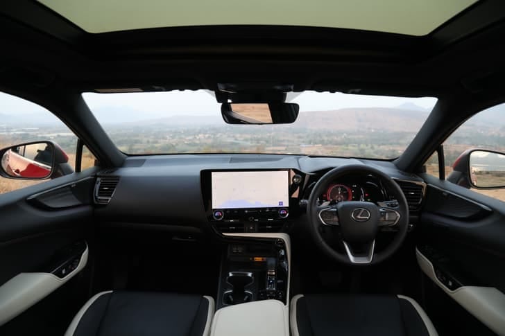 New Lexus NX interior LEFT REAR DOOR OPEN VIEW