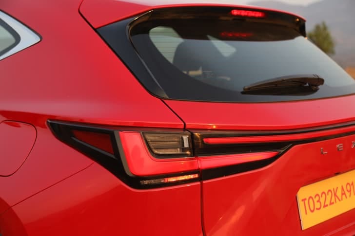 New Lexus NX exterior BACK WINDSHIELD VIEW