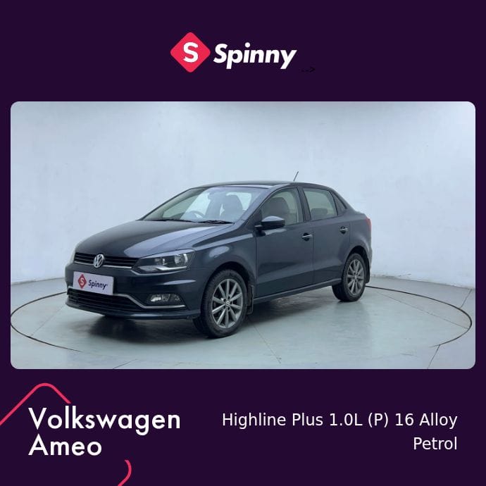 2019 Volkswagen Ameo Highline Plus 1.0L (P) 16 Alloy 2019 Volkswagen Ameo Highline Plus 1.0L (P) 16 Alloy