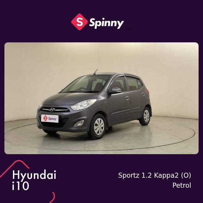 2012 Hyundai i10 Sportz 1.2 Kappa2 (O)