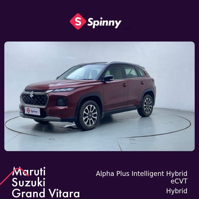2023 Maruti Suzuki Grand Vitara Alpha Plus Intelligent Hybrid eCVT 2023 Maruti Suzuki Grand Vitara Alpha Plus Intelligent Hybrid eCVT