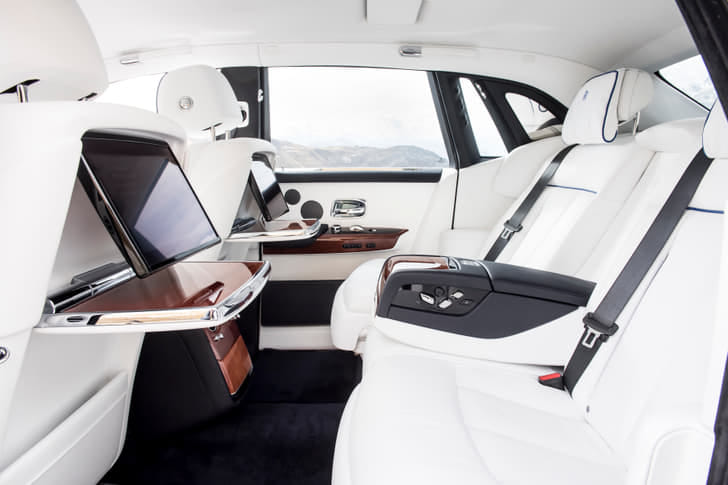 New Rolls-Royce Phantom interior REAR SEAT CONDITION VIEW