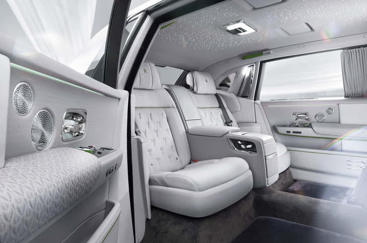New Rolls-Royce Phantom interior LEFT FRONT DOOR OPEN VIEW