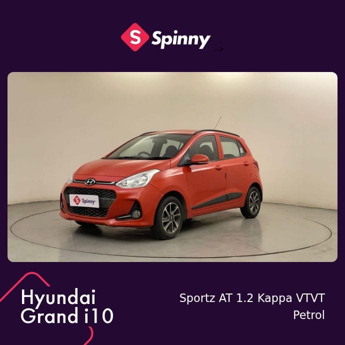 2018 Hyundai Grand i10 Sportz AT 1.2 Kappa VTVT 2018 Hyundai Grand i10 Sportz AT 1.2 Kappa VTVT