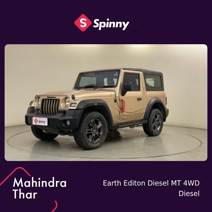 2024 Mahindra Thar Earth Editon Diesel MT 4WD