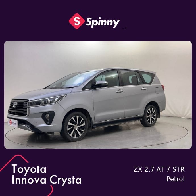 2022 Toyota Innova Crysta ZX 2.7 AT 7 STR