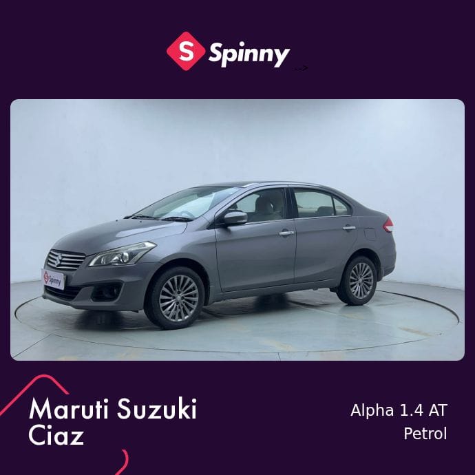 2017 Maruti Suzuki Ciaz Alpha 1.4 AT 2017 Maruti Suzuki Ciaz Alpha 1.4 AT