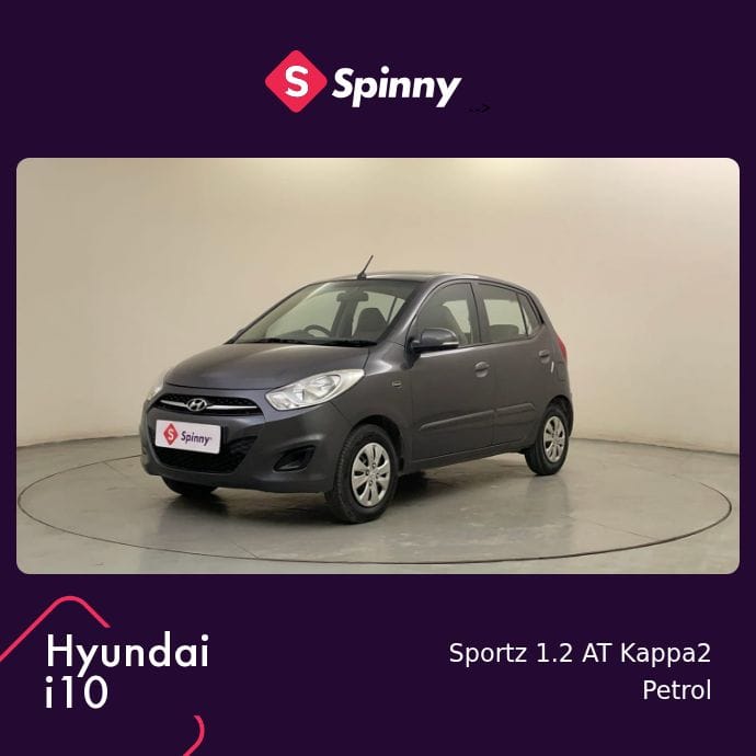 2012 Hyundai i10 Sportz 1.2 AT Kappa2 2012 Hyundai i10 Sportz 1.2 AT Kappa2