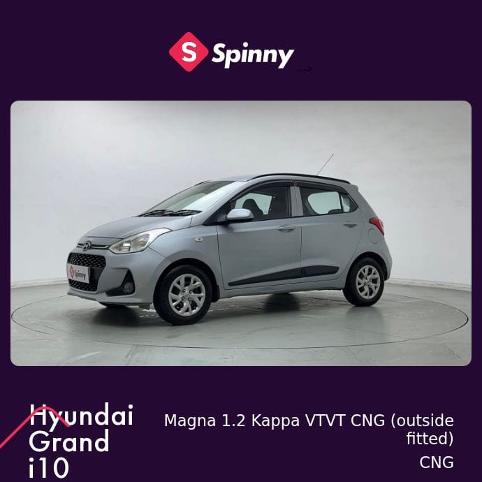 2019 Hyundai Grand i10 Magna 1.2 Kappa VTVT CNG (outside fitted) 2019 Hyundai Grand i10 Magna 1.2 Kappa VTVT CNG (outside fitted)