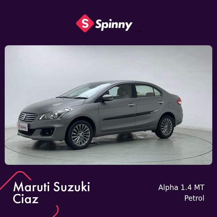 2017 Maruti Suzuki Ciaz Alpha 1.4 MT