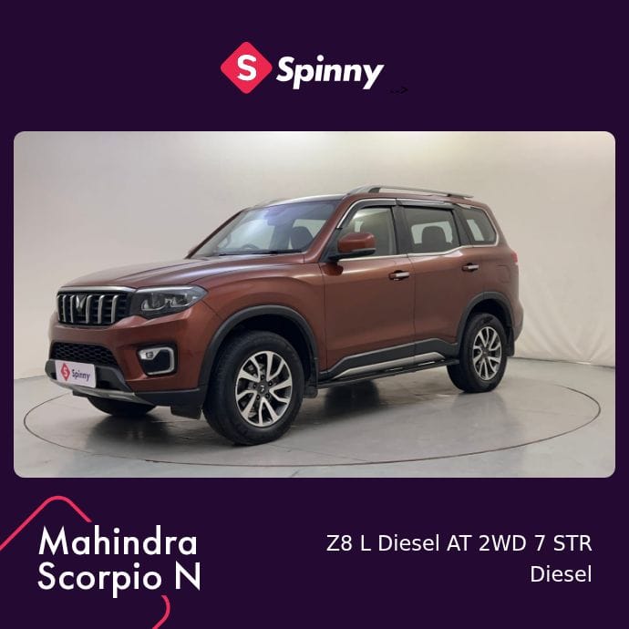 2022 Mahindra Scorpio N Z8 L Diesel AT 2WD 7 STR 2022 Mahindra Scorpio N Z8 L Diesel AT 2WD 7 STR
