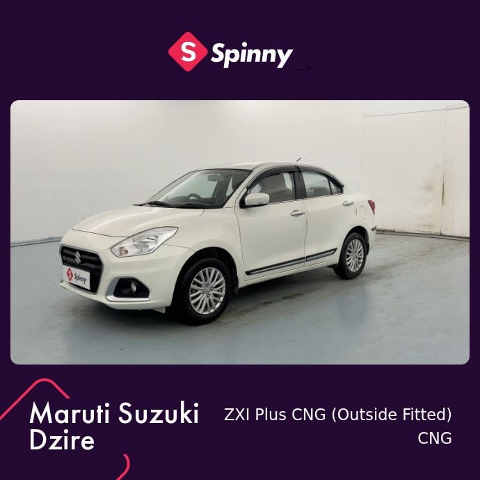 2021 Maruti Suzuki Dzire ZXI Plus CNG (Outside Fitted)