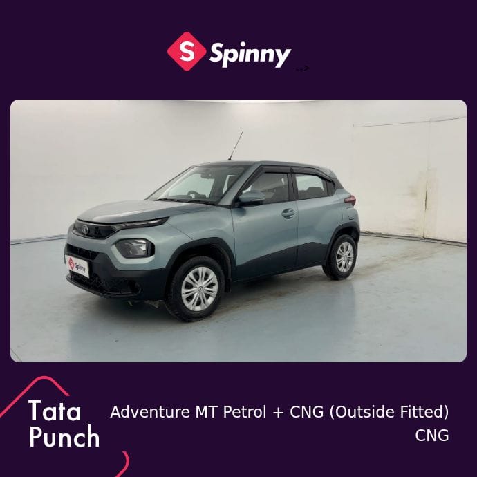 2022 Tata Punch Adventure MT Petrol + CNG (Outside Fitted)