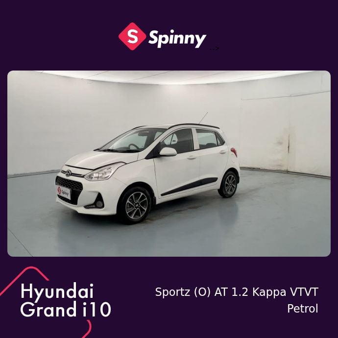 2017 Hyundai Grand i10 Sportz (O) AT 1.2 Kappa VTVT 2017 Hyundai Grand i10 Sportz (O) AT 1.2 Kappa VTVT