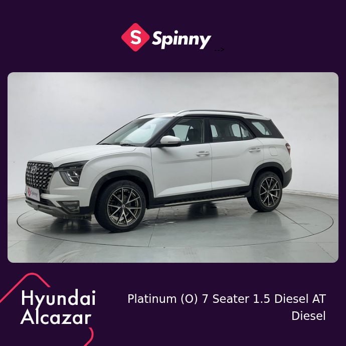 2022 Hyundai Alcazar Platinum (O) 7 Seater 1.5 Diesel AT 2022 Hyundai Alcazar Platinum (O) 7 Seater 1.5 Diesel AT