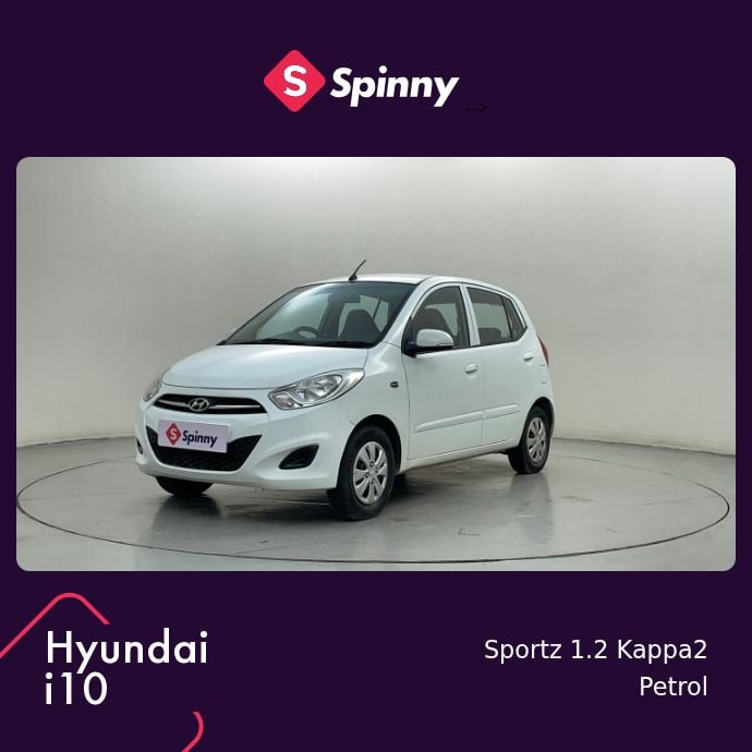 2012 Hyundai i10 Sportz 1.2 Kappa2 2012 Hyundai i10 Sportz 1.2 Kappa2