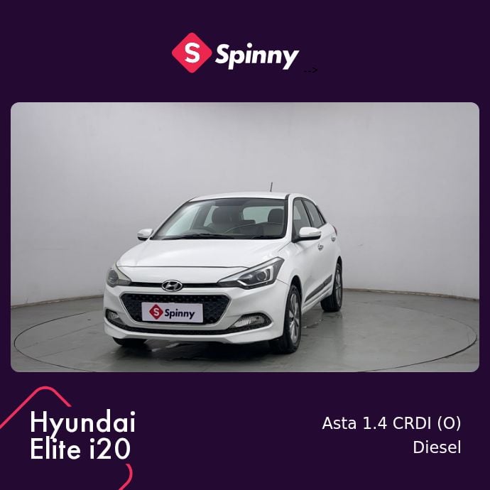2017 Hyundai Elite i20 Asta 1.4 CRDI (O)