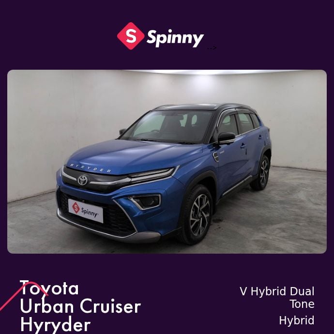 2022 Toyota Urban Cruiser Hyryder V Hybrid Dual Tone