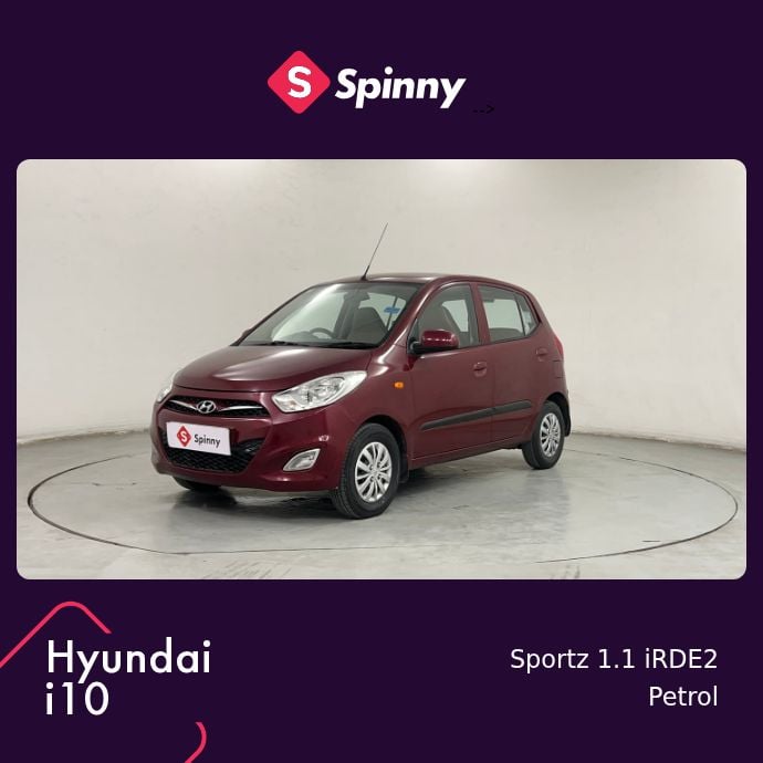 2013 Hyundai i10 Sportz 1.1 iRDE2 2013 Hyundai i10 Sportz 1.1 iRDE2