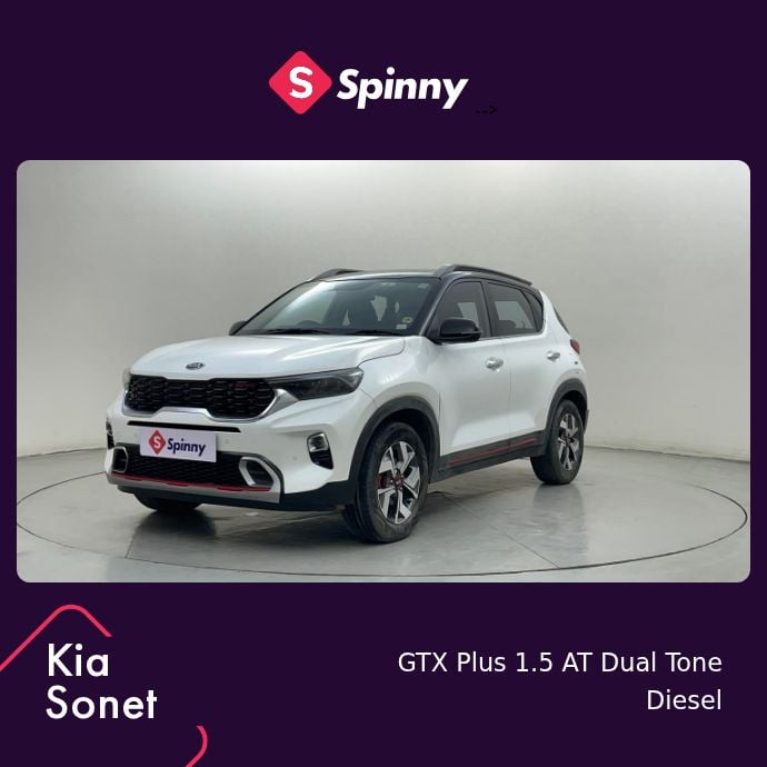 2020 Kia Sonet GTX Plus 1.5 AT Dual Tone