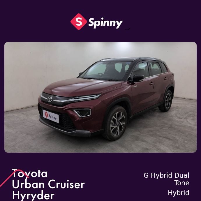 2023 Toyota Urban Cruiser Hyryder G Hybrid Dual Tone