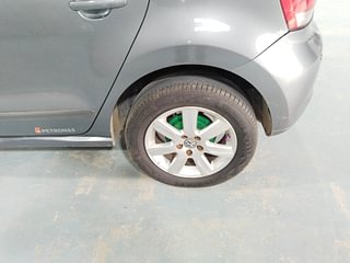 Used 2011 Volkswagen Polo [2010-2014] Highline1.2L (P) Petrol Manual tyres LEFT REAR TYRE RIM VIEW