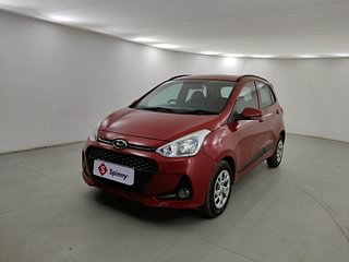 Used 2019 Hyundai Grand i10 [2017-2020] Sportz 1.2 Kappa VTVT Petrol Manual exterior LEFT FRONT CORNER VIEW