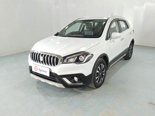 Used 2021 Maruti Suzuki S-Cross Alpha AT Petrol Automatic exterior LEFT FRONT CORNER VIEW
