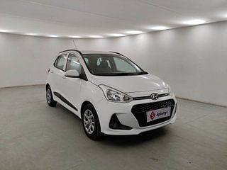 Used 2019 Hyundai Grand i10 Sportz 1.2 Kappa VTVT Petrol Manual exterior RIGHT FRONT CORNER VIEW