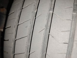 Used 2023 Hyundai Verna SX (O) 1.5 Turbo Petrol DCT Petrol Automatic tyres LEFT FRONT TYRE TREAD VIEW