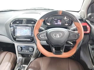 Used 2020 Tata Tiago XZA Plus Dual Tone Roof AMT Petrol Automatic interior STEERING VIEW