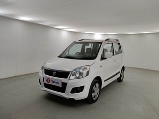 Used 2017 Maruti Suzuki Wagon R 1.0 [2015-2019] VXI AMT Petrol Automatic exterior LEFT FRONT CORNER VIEW