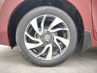 Used 2020 Toyota Glanza [2019-2022] V CVT Petrol Automatic tyres LEFT FRONT TYRE RIM VIEW