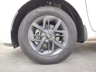Used 2022 Hyundai Grand i10 Nios Sportz AMT 1.2 Kappa VTVT Petrol Automatic tyres LEFT FRONT TYRE RIM VIEW