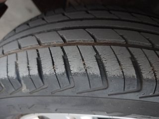 Used 2018 Datsun Redi-GO [2015-2019] T(O) 0.8L Limited Edition Petrol Manual tyres LEFT FRONT TYRE TREAD VIEW
