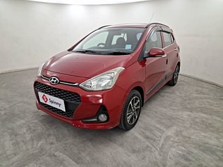 Used 2018 Hyundai Grand i10 [2017-2020] Asta 1.2 Kappa VTVT Petrol Manual exterior LEFT FRONT CORNER VIEW