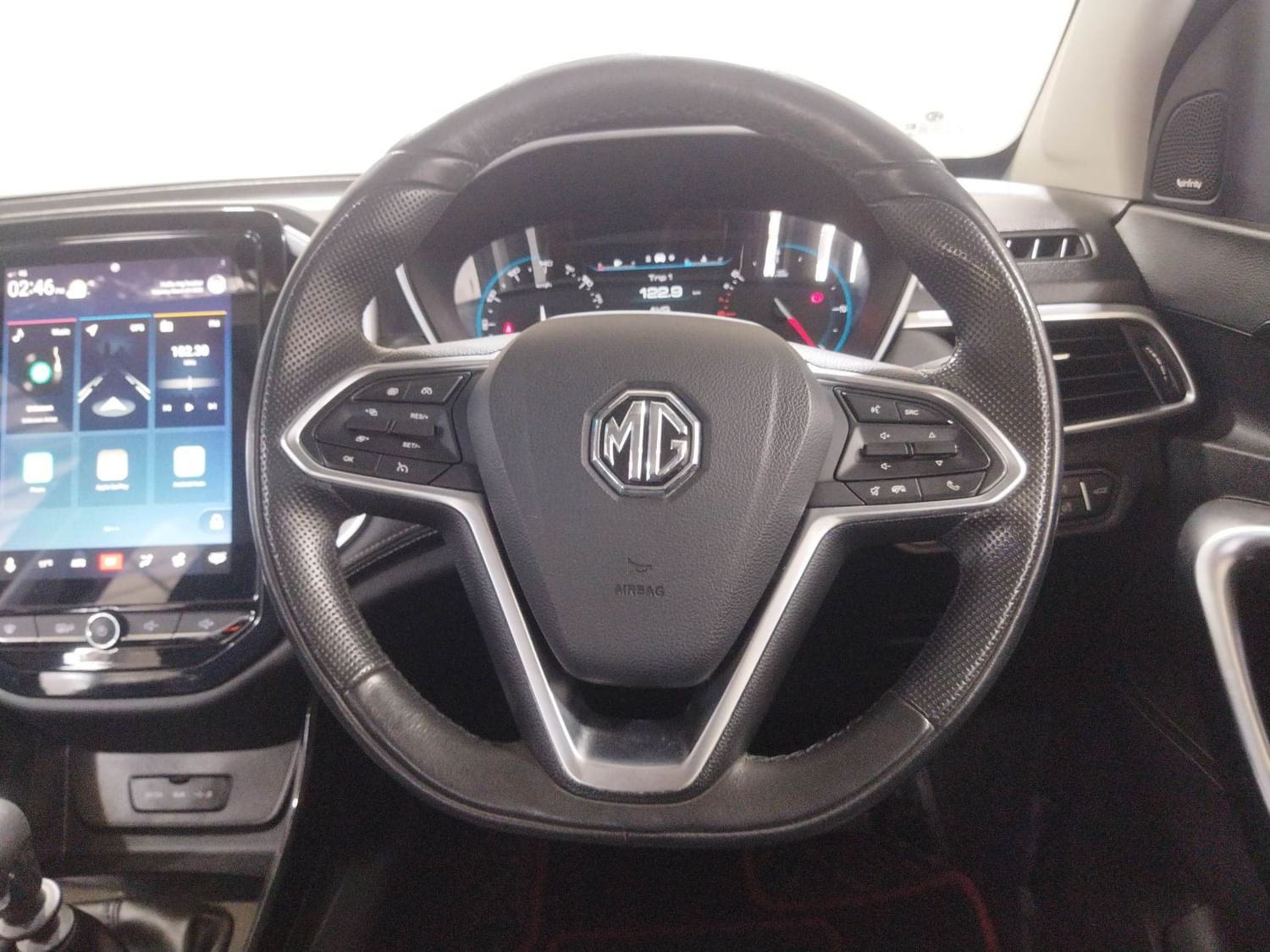New MG Motors Hector interior STEERING VIEW